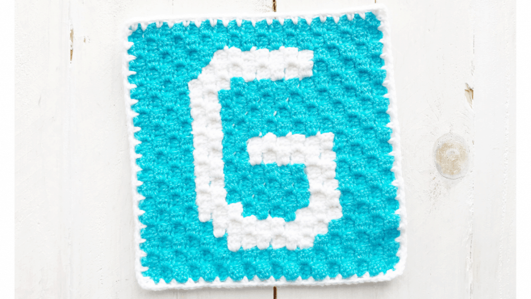 Letter G Graph Free Crochet Pattern Alphabet Crochet Baby Blanket