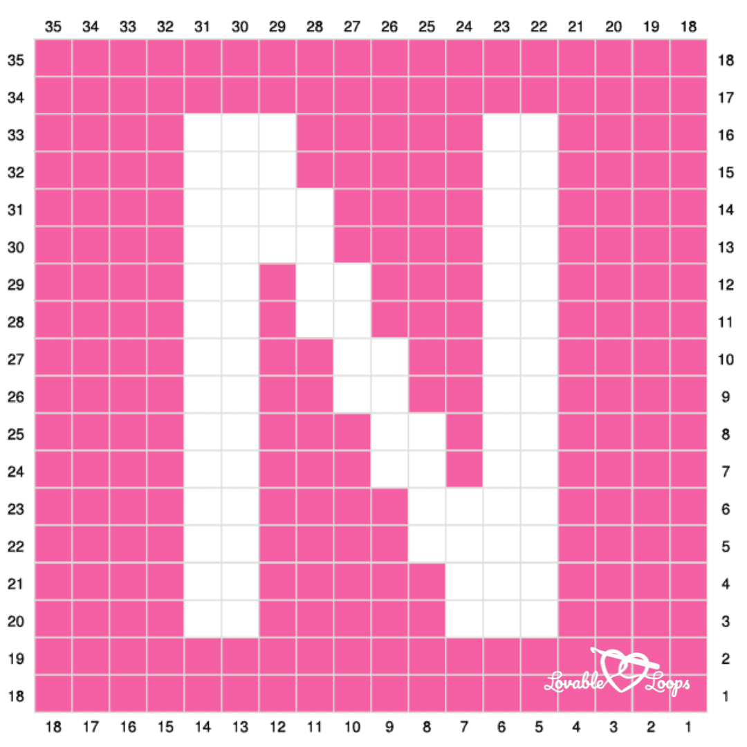 Letter N Crochet Pattern Crochet Letter Patterns