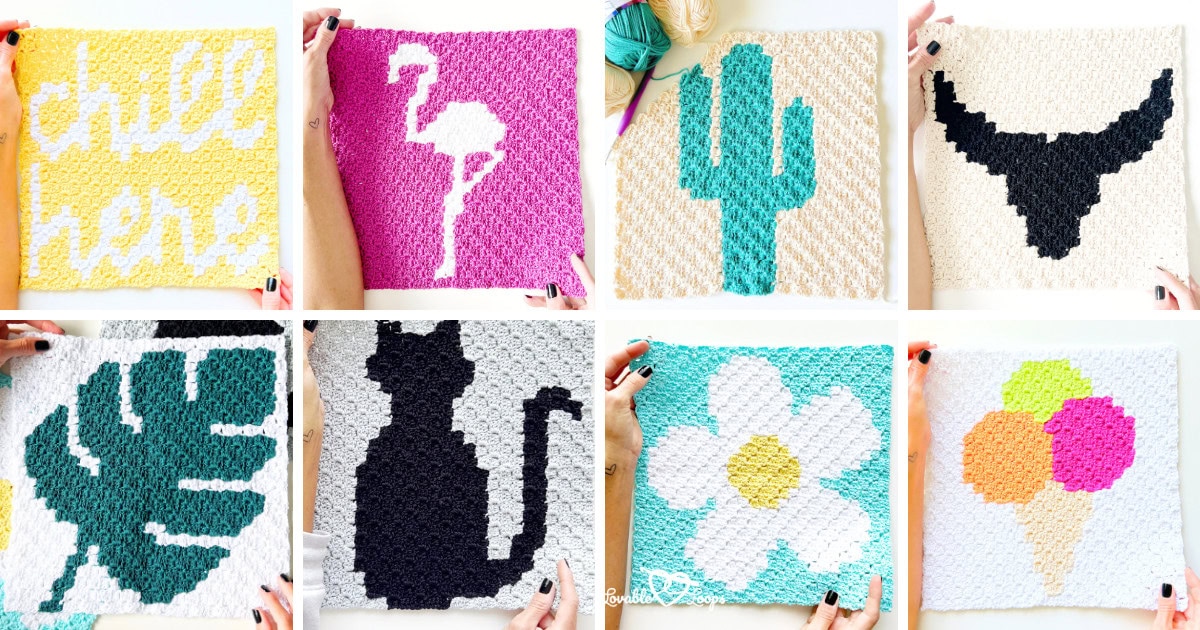Free C2C Crochet Patterns for Beginners (easy & unique)