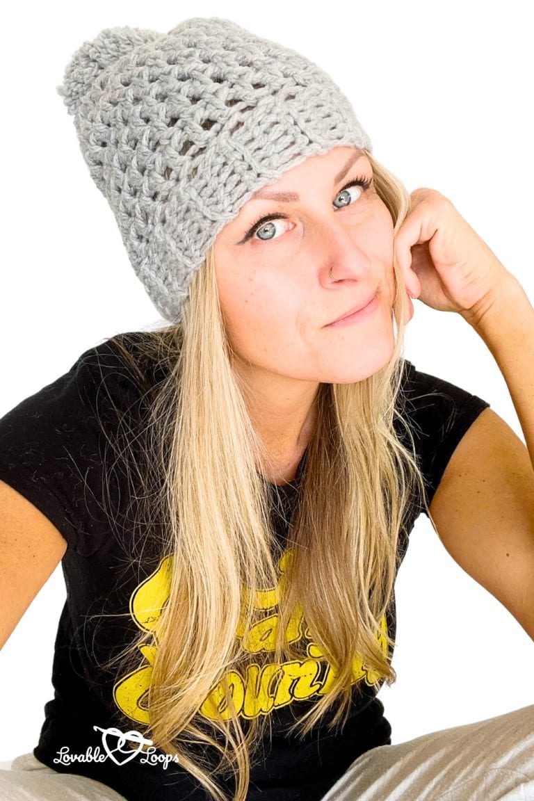 Chunky Crochet Beanie Pattern Quick Easy for Beginners
