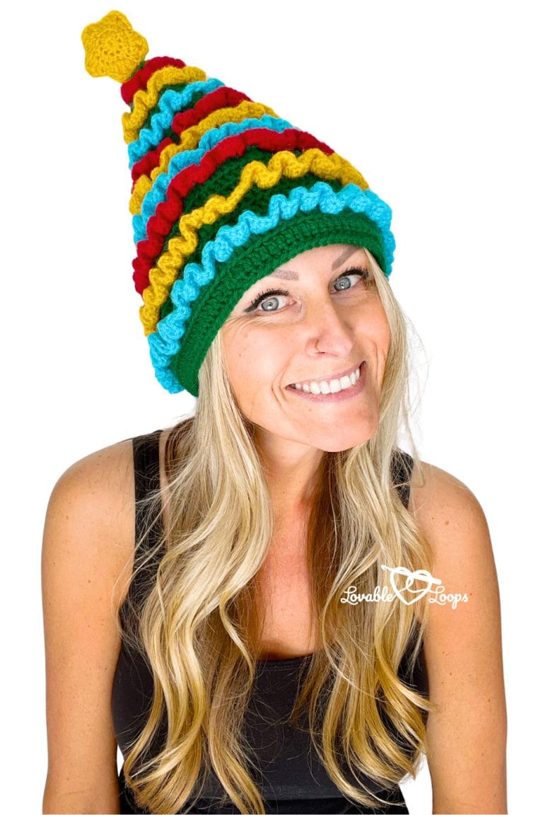 Festive Crochet Christmas Tree Hat Pattern (Free Easy)