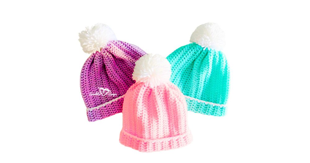 How to Crochet a Beanie for Adults   Free Crochet Beanie Pattern