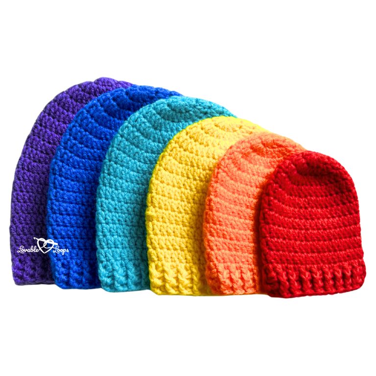 Easy Crochet Hat Pattern Free Beginner Friendly (Baby Adult)