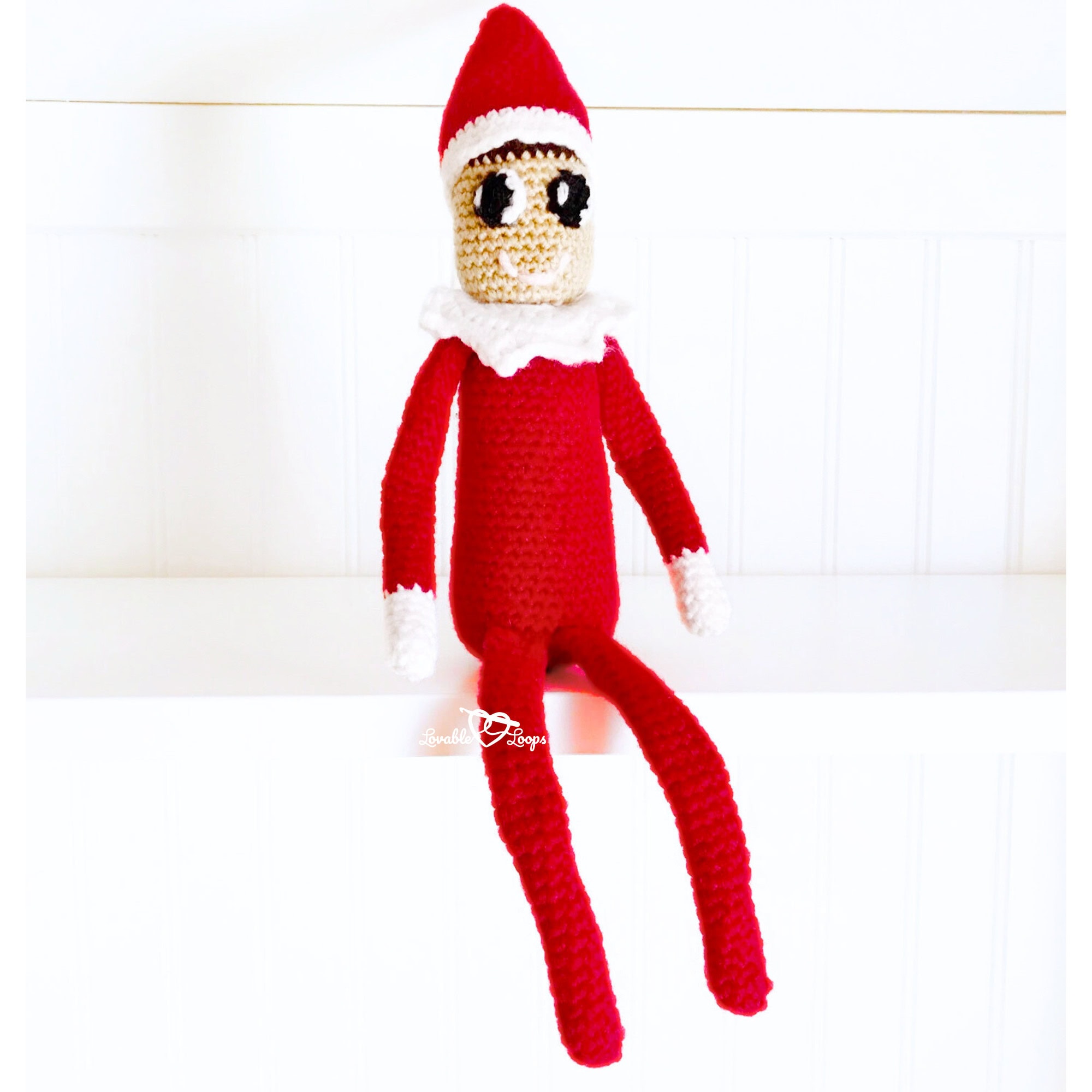 Free & Easy Christmas Crochet Elf on the Shelf Pattern