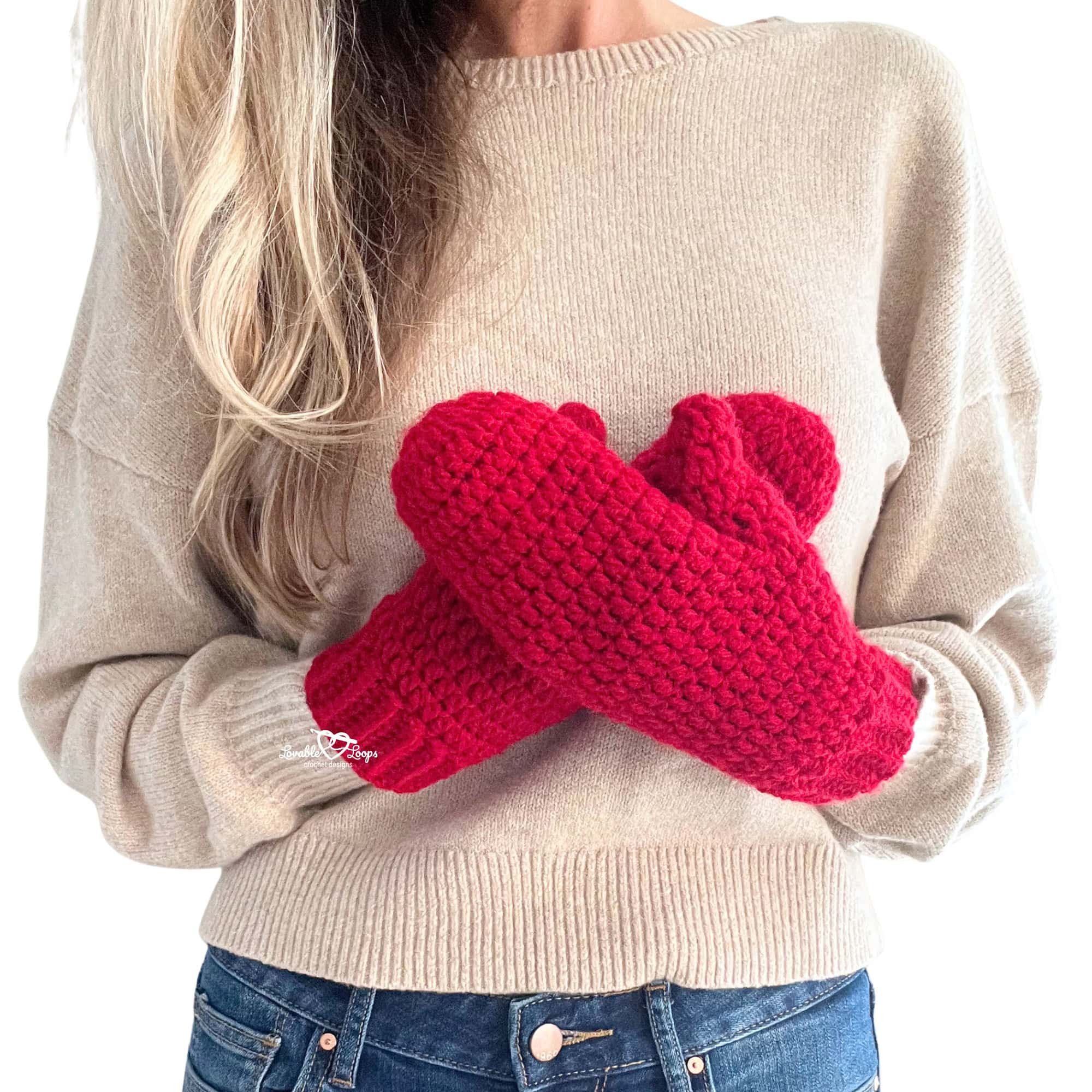 Easy Crochet Mittens Pattern – Free and Beginner Friendly