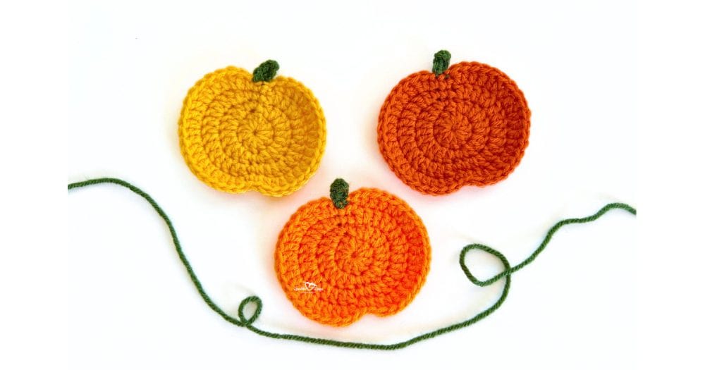 Free Crochet Pumpkin Applique Pattern – Easy Fall Design