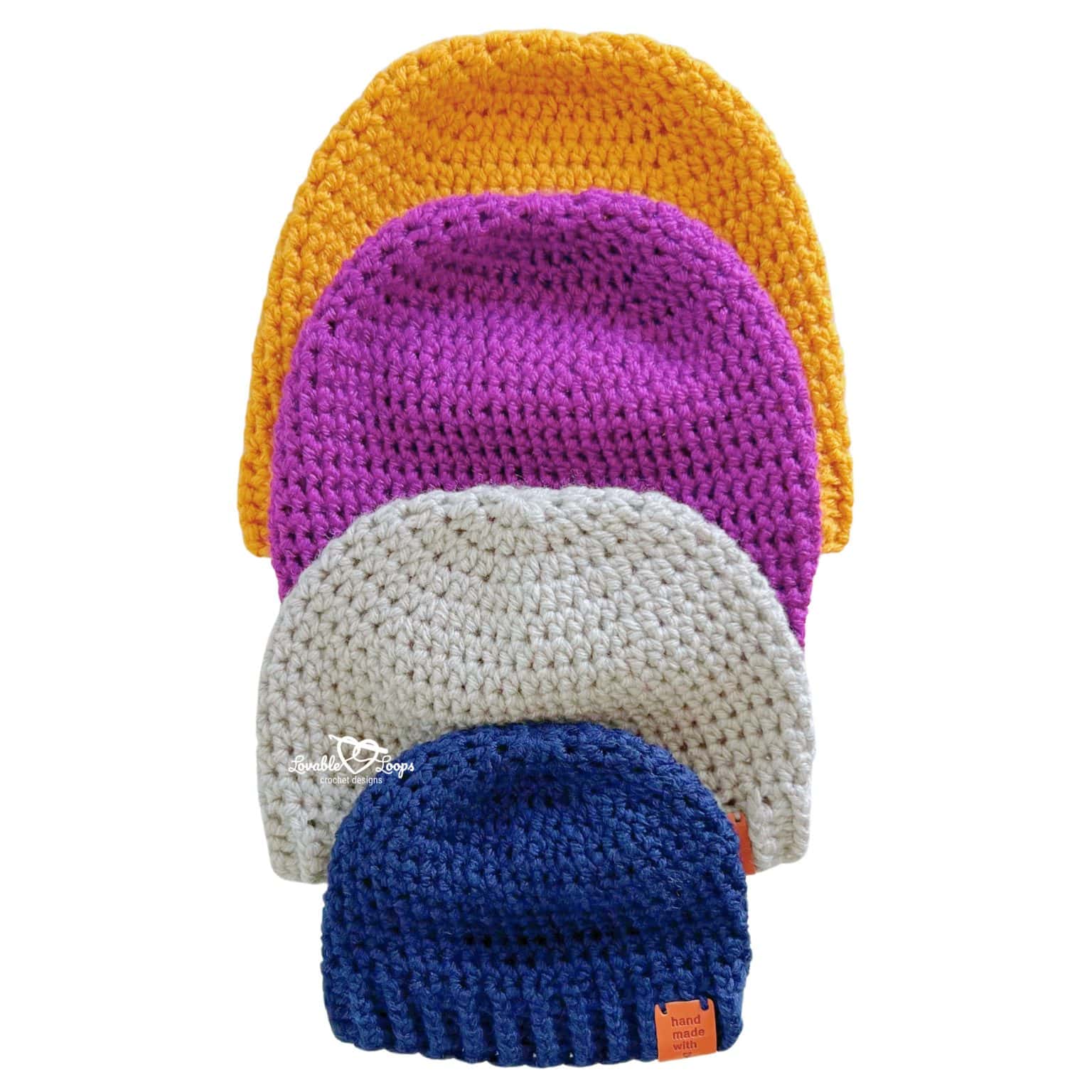 Crochet toddler hat pattern easy top down beanie for beginners