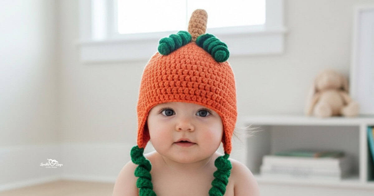 Crochet pumpkin hat pattern (baby-adult)