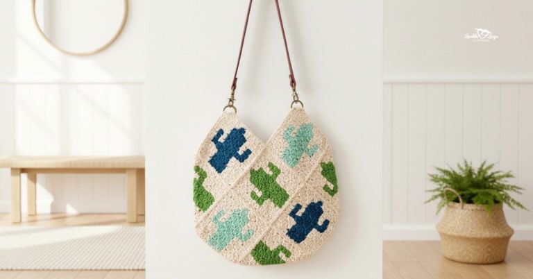 Crochet cactus bag pattern