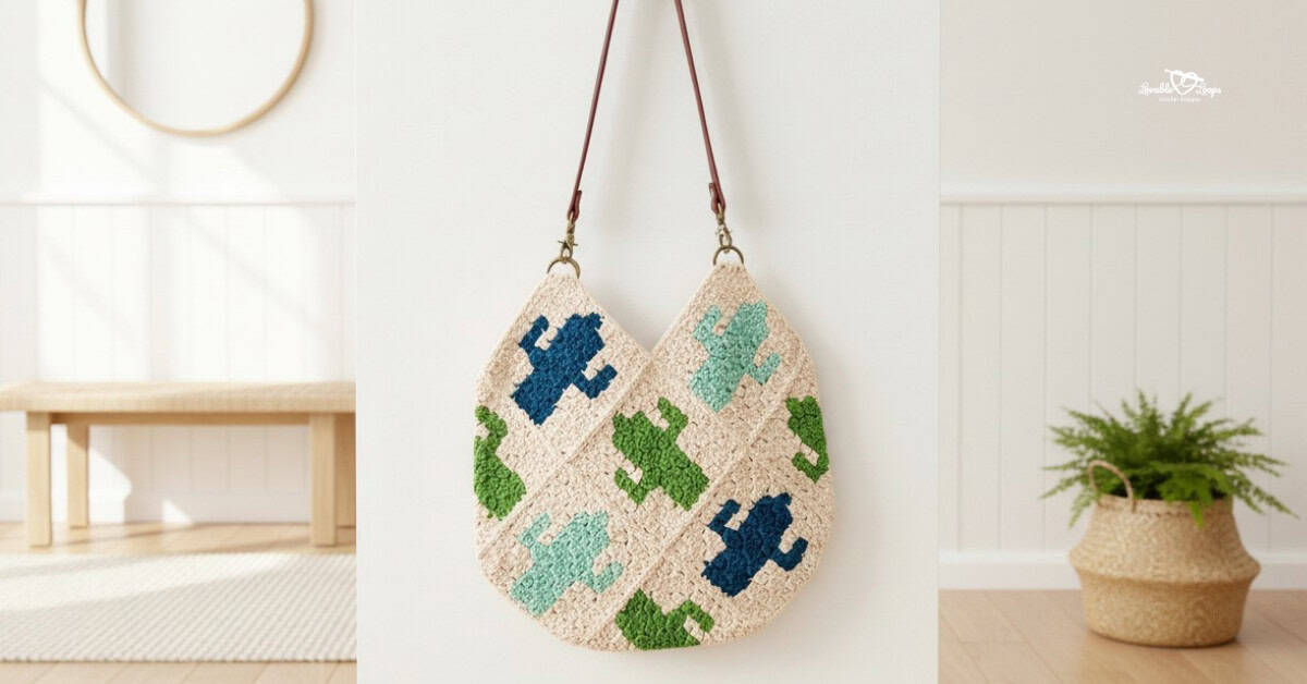 Crochet cactus bag pattern