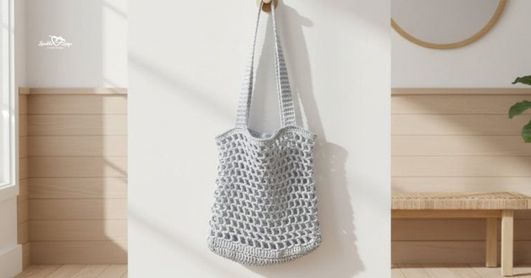 Crochet grocery bag pattern (easy, beginner-friendly)