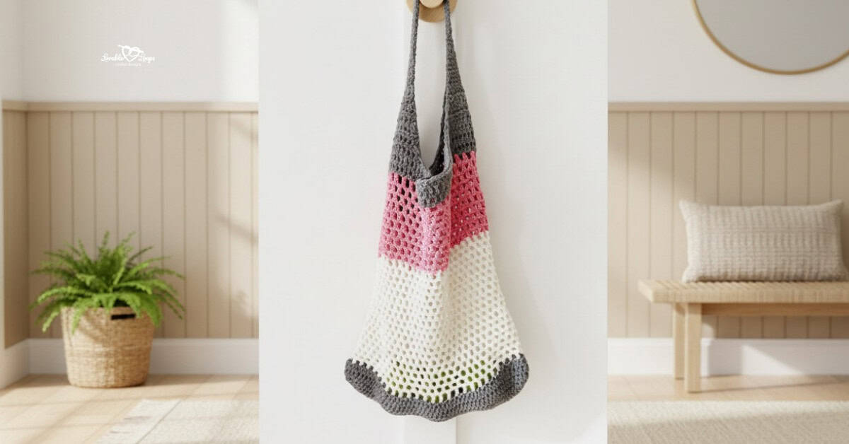 Easy crochet market bag pattern