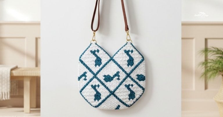 Crochet music note bag pattern