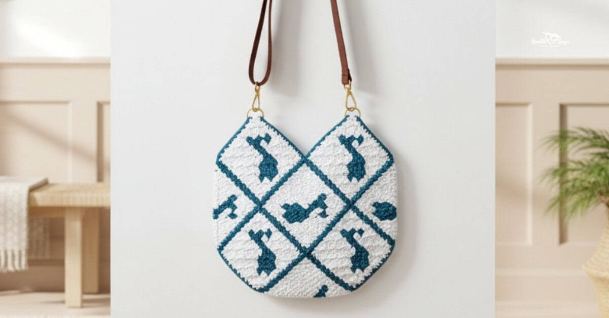 Crochet music note bag pattern