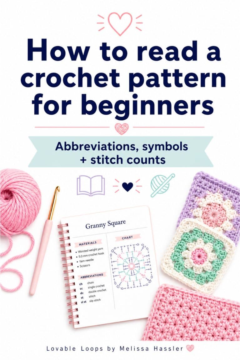 How to read a crochet pattern for beginners: step-by-step