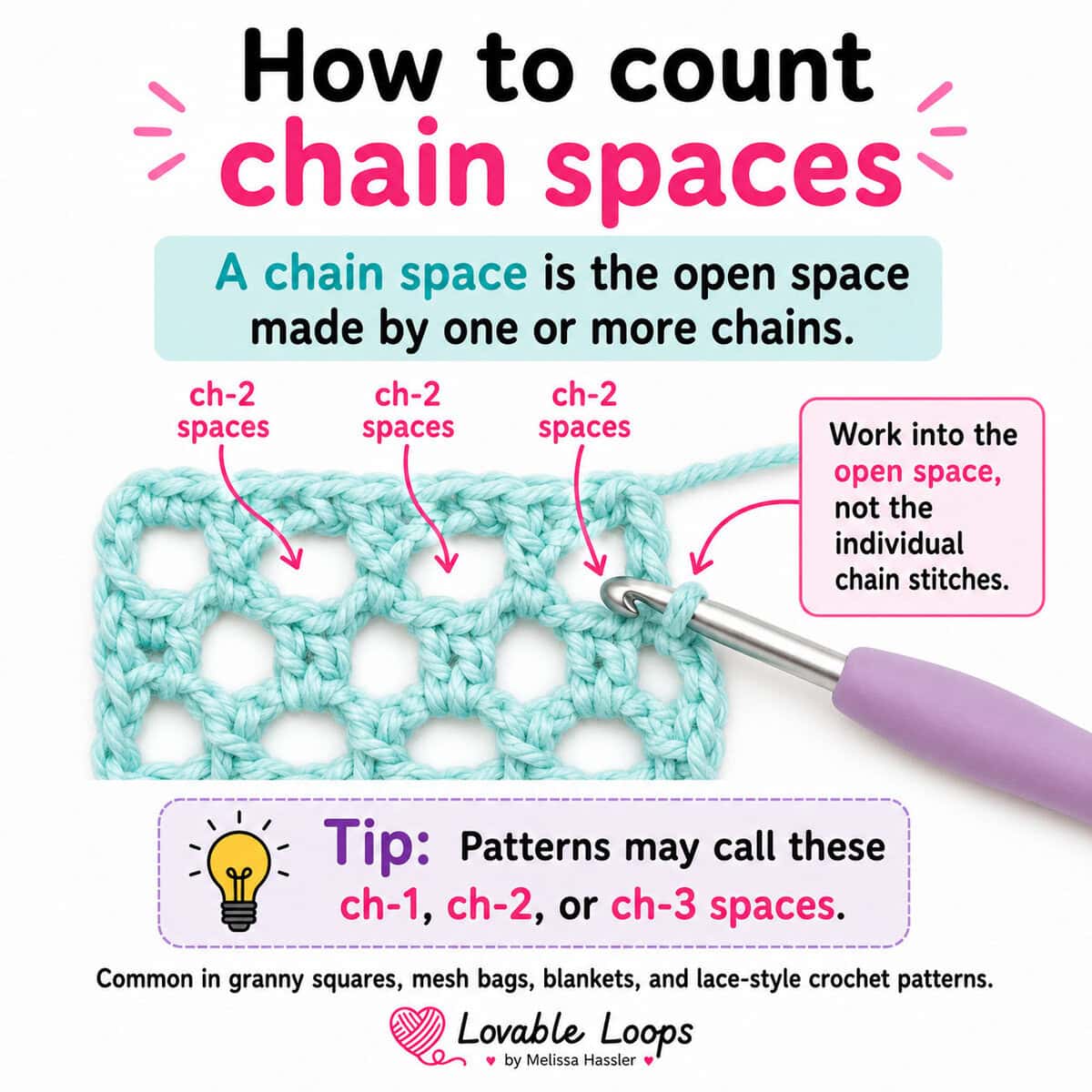 How to count crochet stitches for beginners